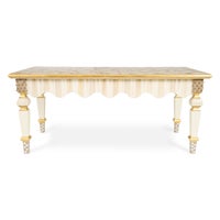 Mocha Check & Stripe Coffee Table