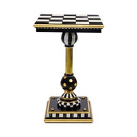 Courtly Brass & Ceramic Accent Table