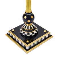 Courtly Brass & Ceramic Accent Table