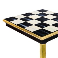 Courtly Brass & Ceramic Accent Table