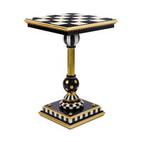 Courtly Brass & Ceramic Accent Table