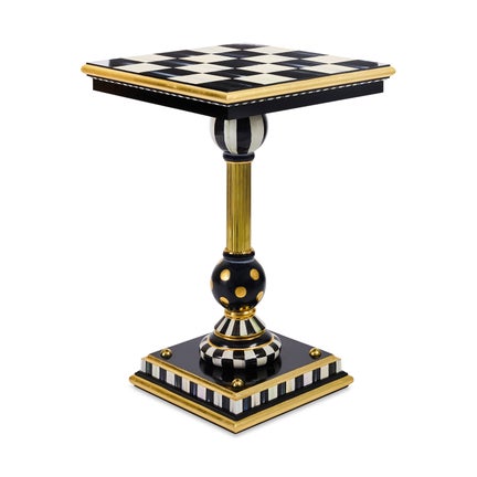 Courtly Brass & Ceramic Accent Table