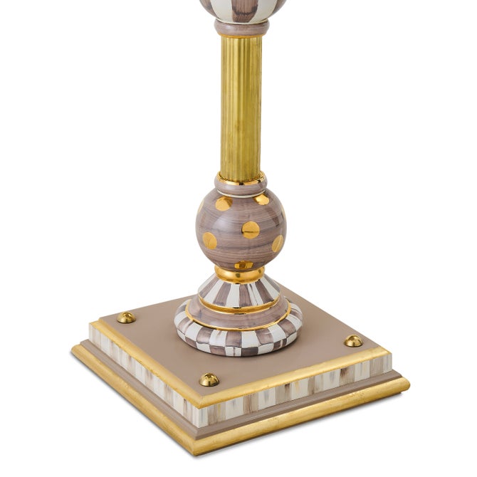 Mocha Brass & Ceramic Accent Table image number 2