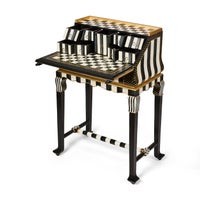 Courtly Check & Stripe Writing Desk