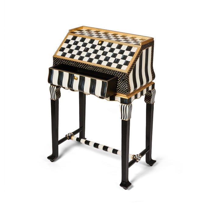 Courtly Check & Stripe Writing Desk image number 4
