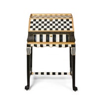 Courtly Check & Stripe Writing Desk