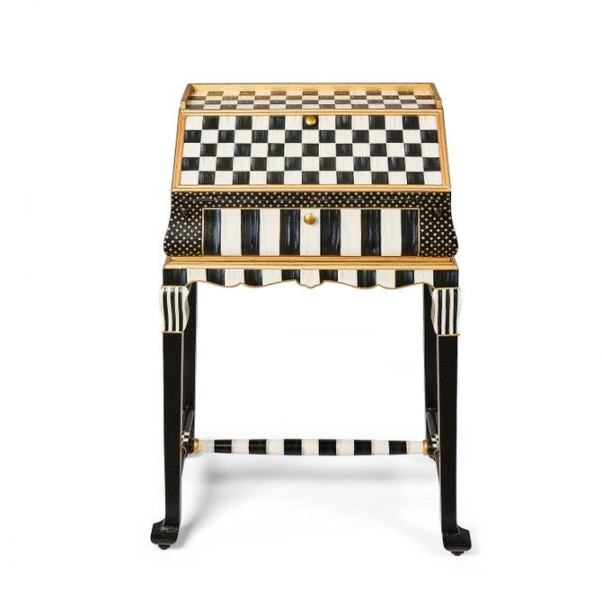 Courtly Check & Stripe Writing Desk image number 5
