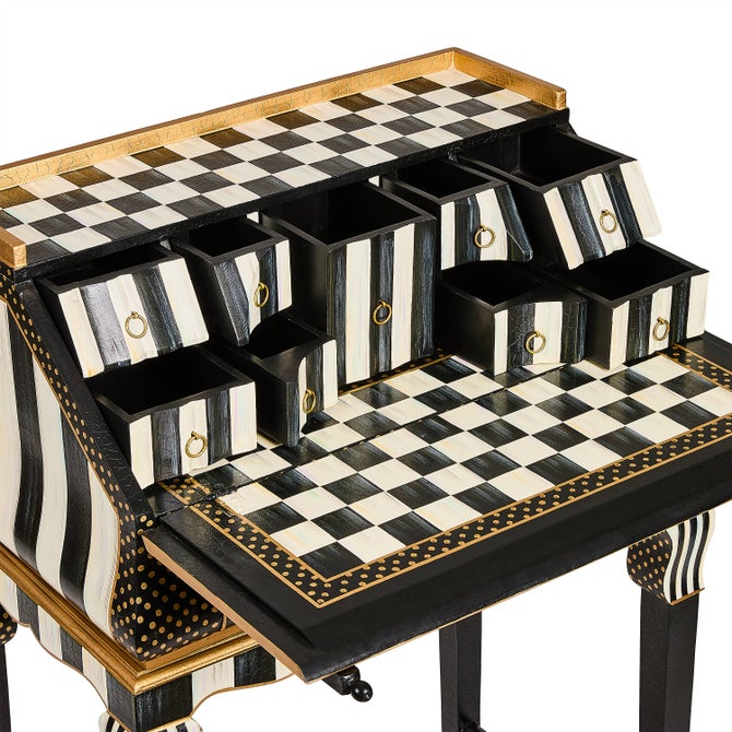 Courtly Check & Stripe Writing Desk image number 6
