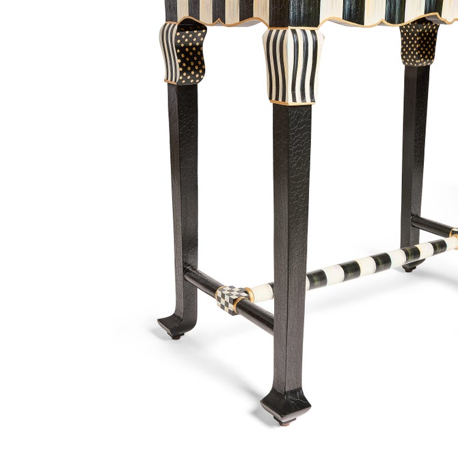 Courtly Check & Stripe Writing Desk image number 7