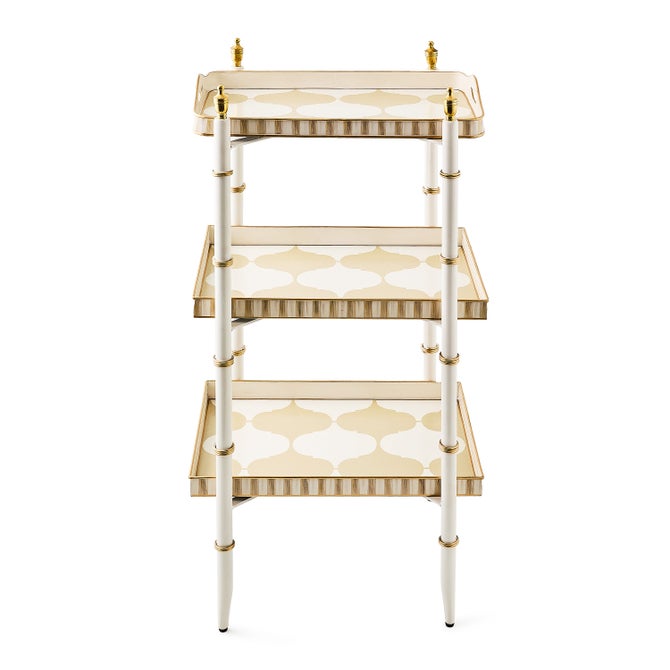 Mocha 3-Tier Tray Table image number 3