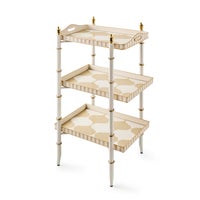 Mocha 3-Tier Tray Table