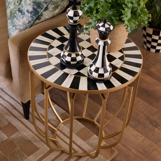 Courtly Basket Accent Table image number 1