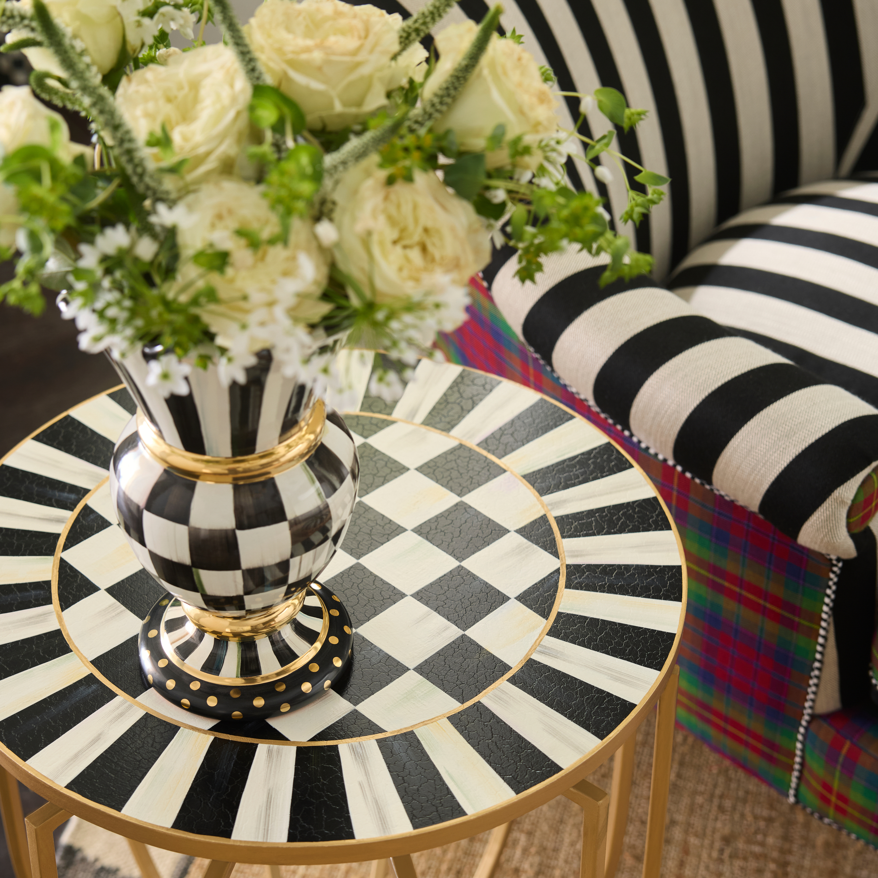 MacKenzie-Childs | Courtly Basket Accent Table
