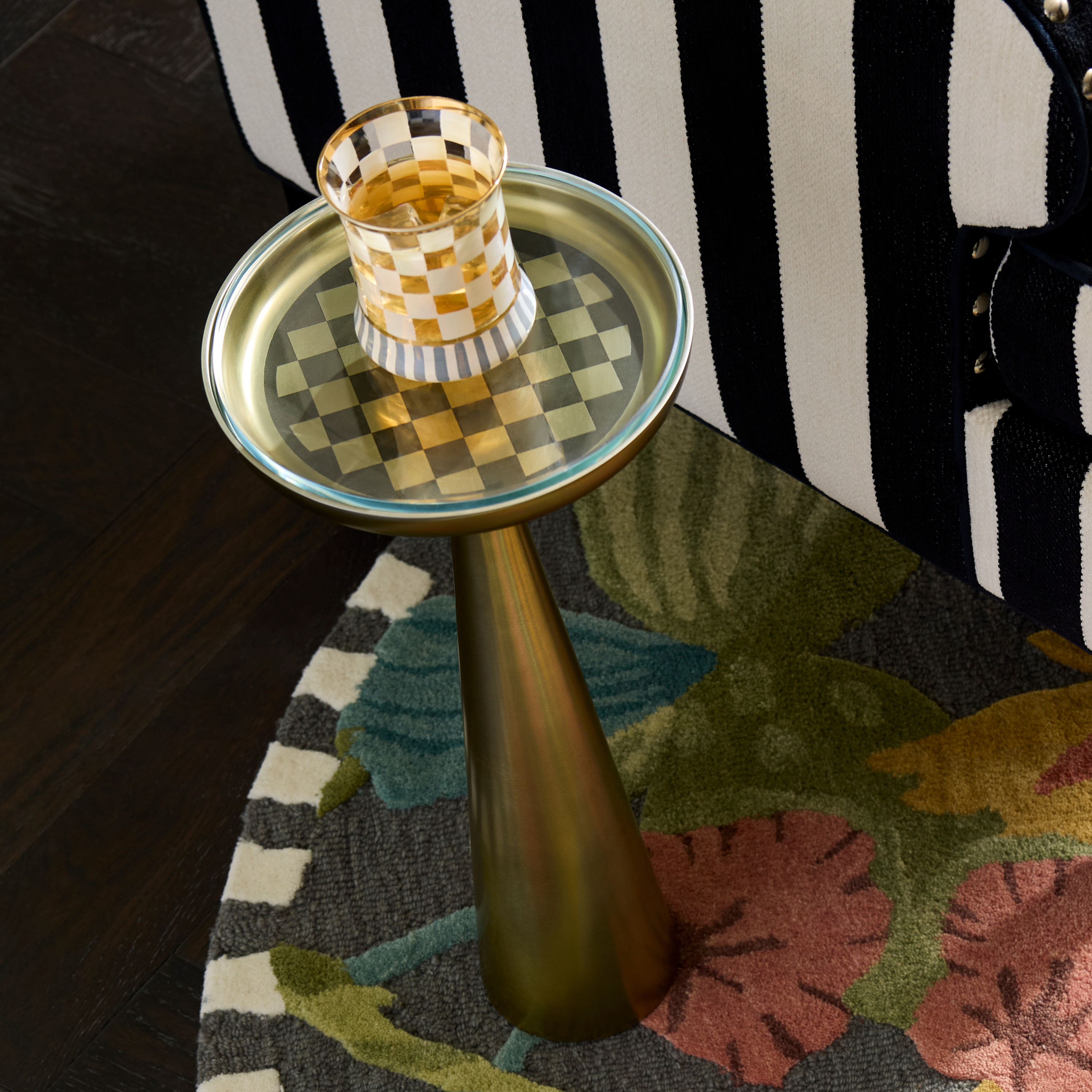 MacKenzie-Childs | Checked Cocktail Table