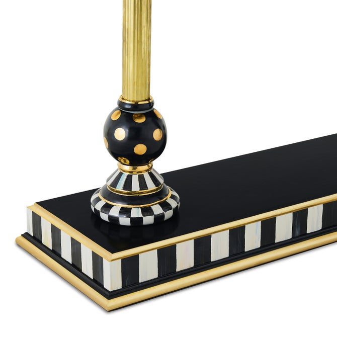 Courtly Brass & Ceramic Console Table image number 4