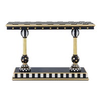 Courtly Brass & Ceramic Console Table