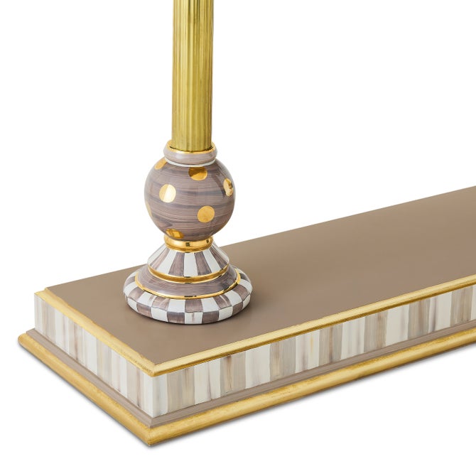 Mocha Brass & Ceramic Console Table image number 4