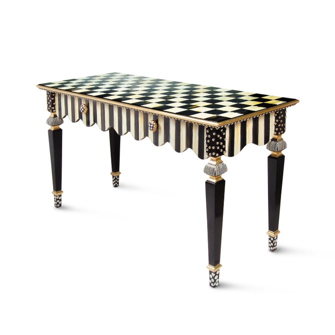 Courtly Stripe Console Table image number 3