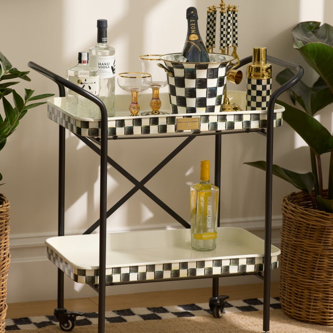 Courtly Check 2-Tier Kitchen Cart image number 4