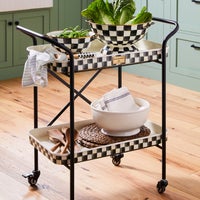 Courtly Check 2-Tier Kitchen Cart