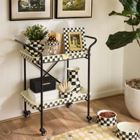 Courtly Check 2-Tier Kitchen Cart