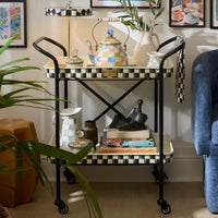 Courtly Check 2-Tier Kitchen Cart