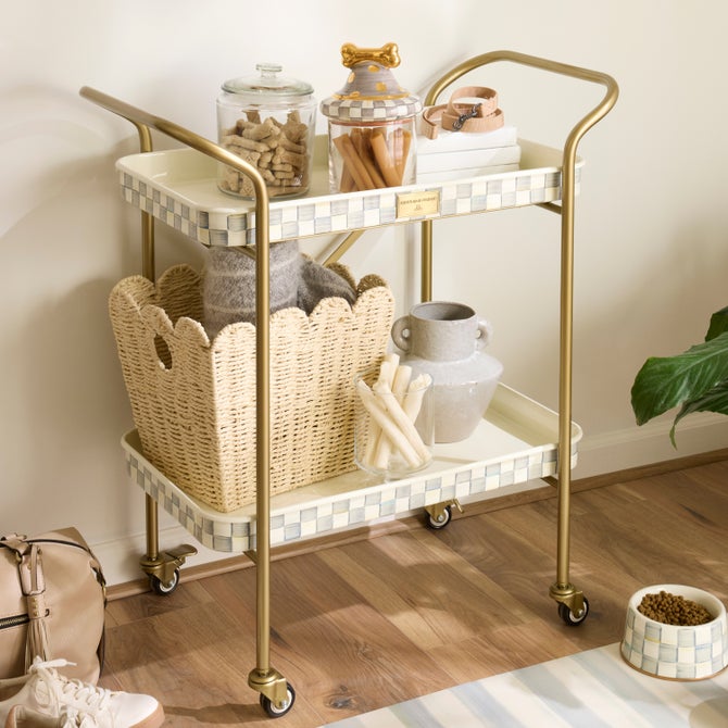 Sterling Check 2-Tier Kitchen Cart image number 5