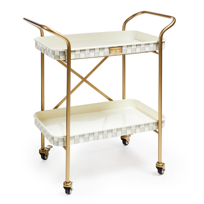 Sterling Check 2-Tier Kitchen Cart image number 0