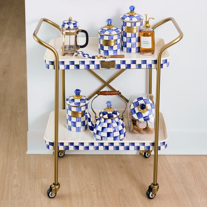 Royal Check 2-Tier Kitchen Cart image number 1