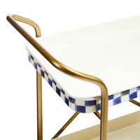 Royal Check 2-Tier Kitchen Cart