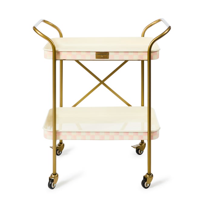 Rosy Check 2-Tier Kitchen Cart image number 2