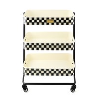 Courtly Check 3-Tier Kitchen Cart