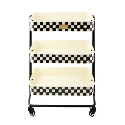 Courtly Check 3-Tier Kitchen Cart