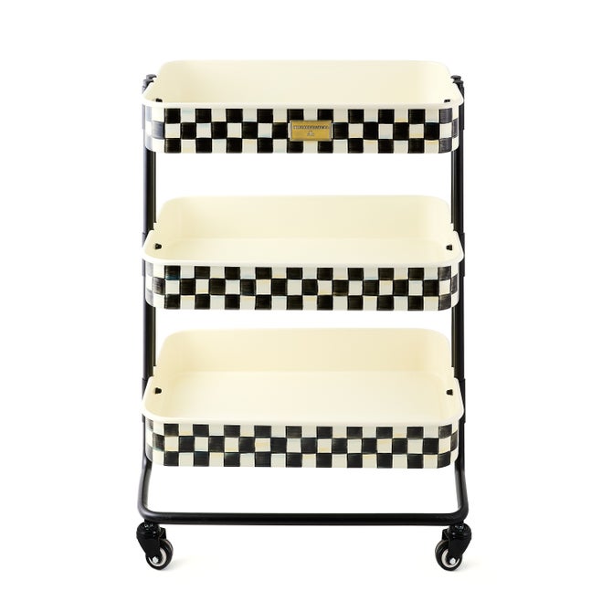 Courtly Check 3-Tier Kitchen Cart image number 0