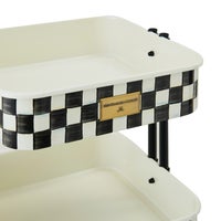 Courtly Check 3-Tier Compact Kitchen Cart