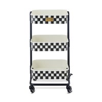 Courtly Check 3-Tier Compact Kitchen Cart