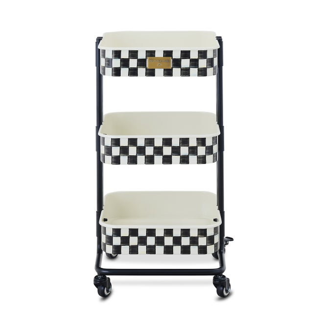 Courtly Check 3-Tier Compact Kitchen Cart image number 0