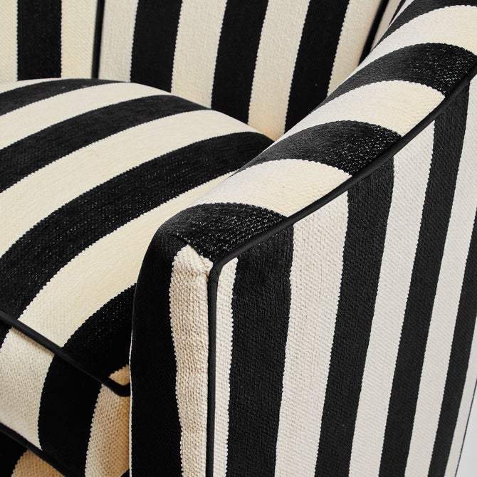 Marquee Black Stripe Chenille Swivel Chair image number 5