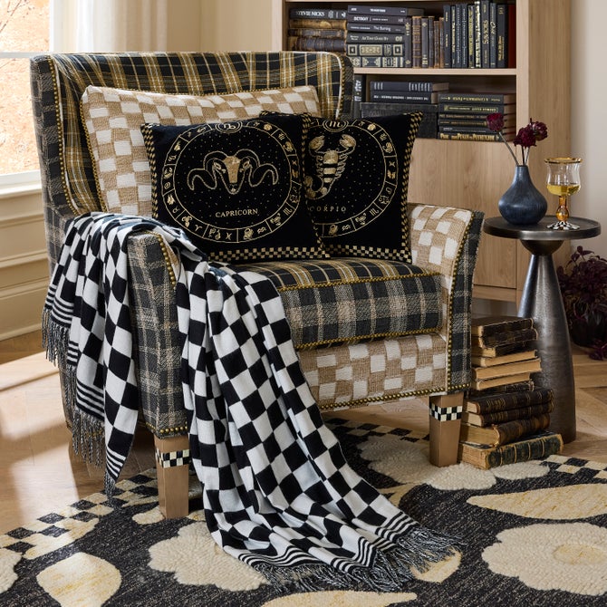 Mad for Plaid Wing Chair image number 1