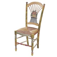 Light Flower Basket Side Chair