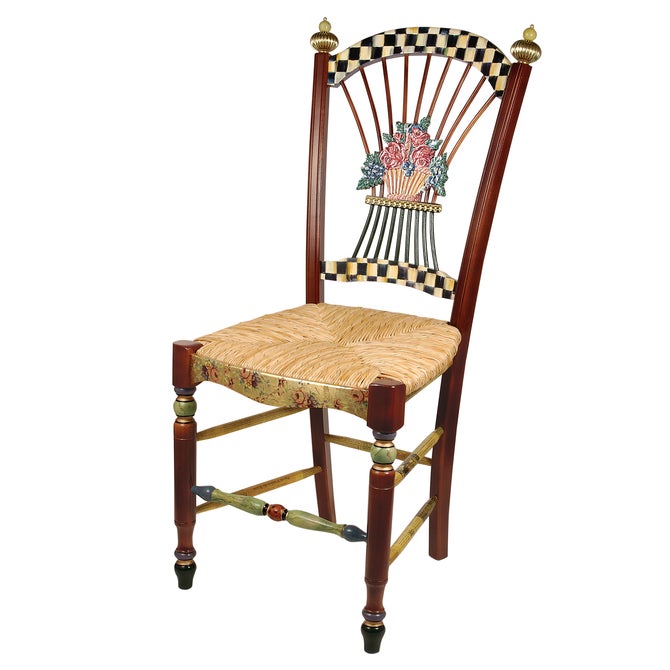 Dark Flower Basket Side Chair image number 0
