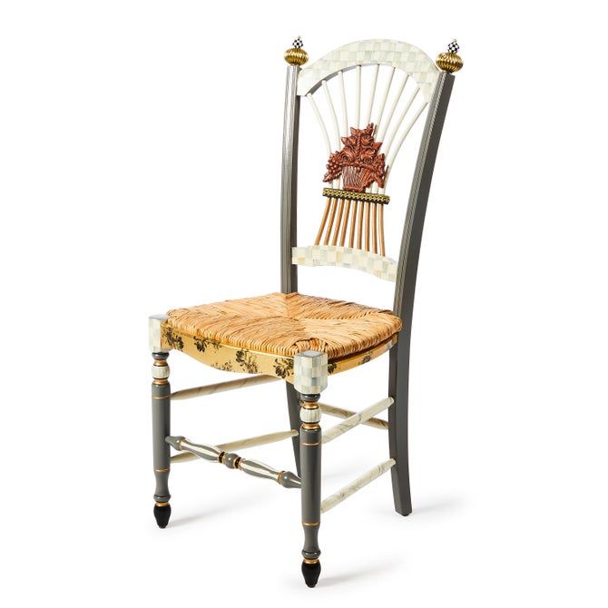 Sterling Check Flower Basket Side Chair image number 2