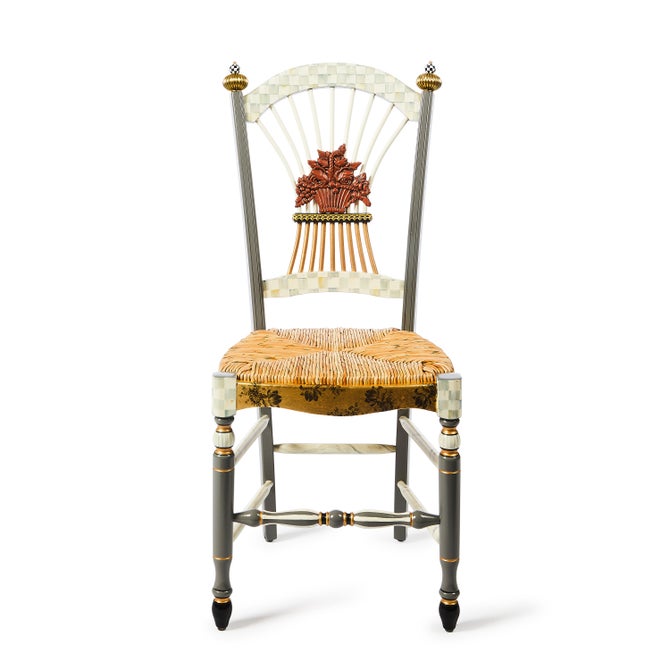 Sterling Check Flower Basket Side Chair image number 0