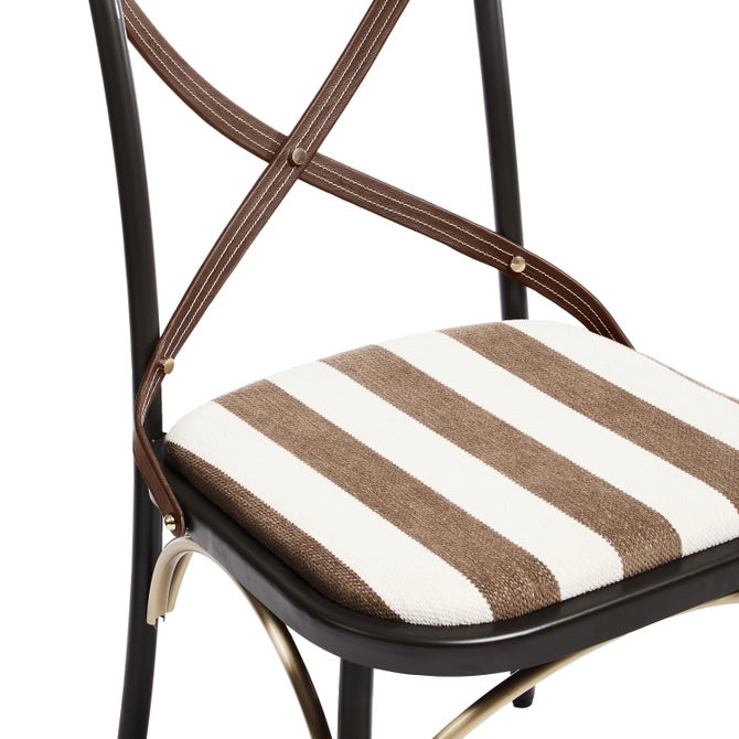 Flatiron Brown Stripe Dining Chair image number 2