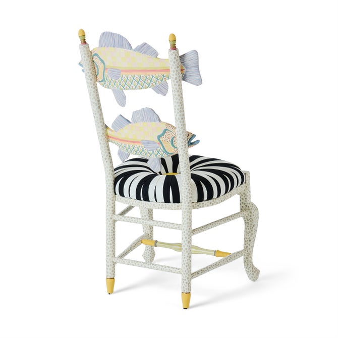 Freckle Fish Chair - Black & White Seat image number 4