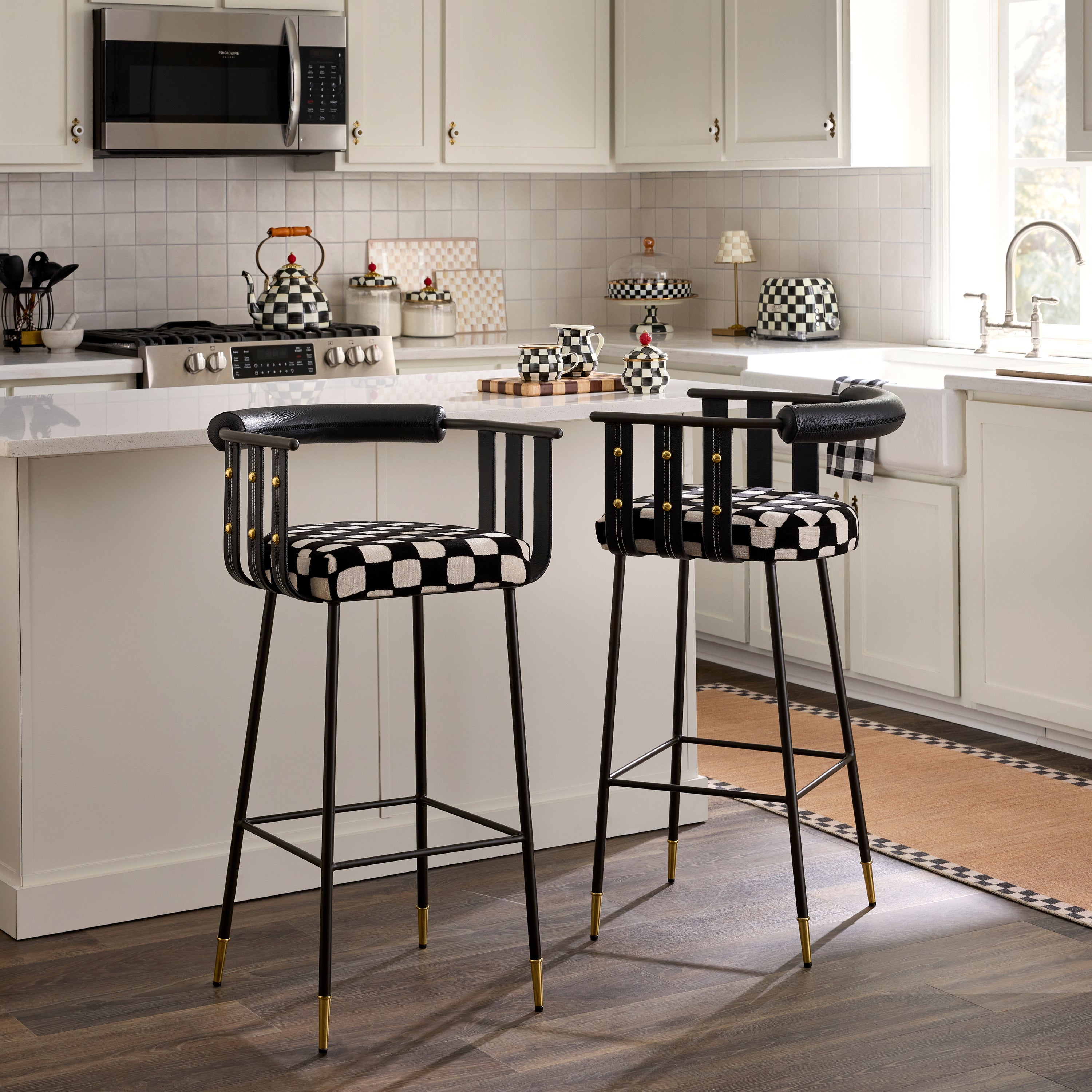 MacKenzie-Childs | Flatiron Gambit Bar Stool