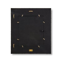 Mocha Check Enamel Wall Mirror