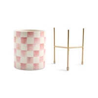 Rosy Check Tabletop Planter