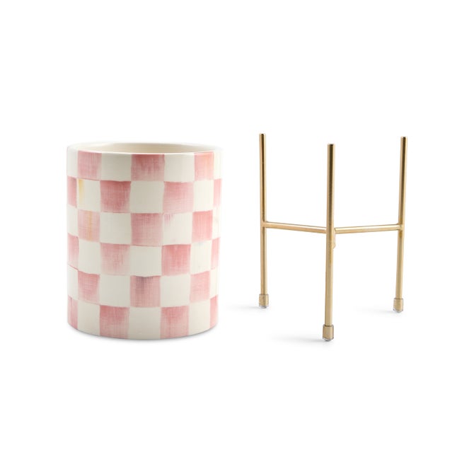 Rosy Check Tabletop Planter image number 2