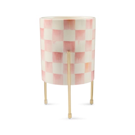 Rosy Check Tabletop Planter